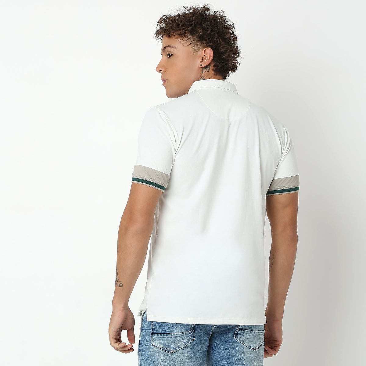 Regular Fit Solid Polo T-Shirt