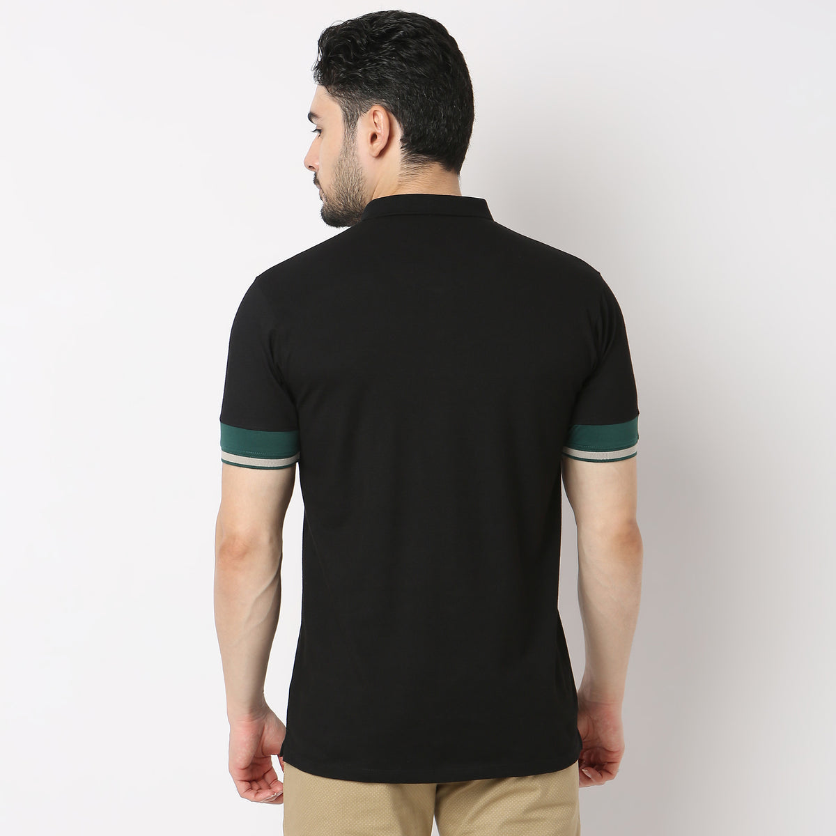 Regular Fit Solid Polo T-Shirt