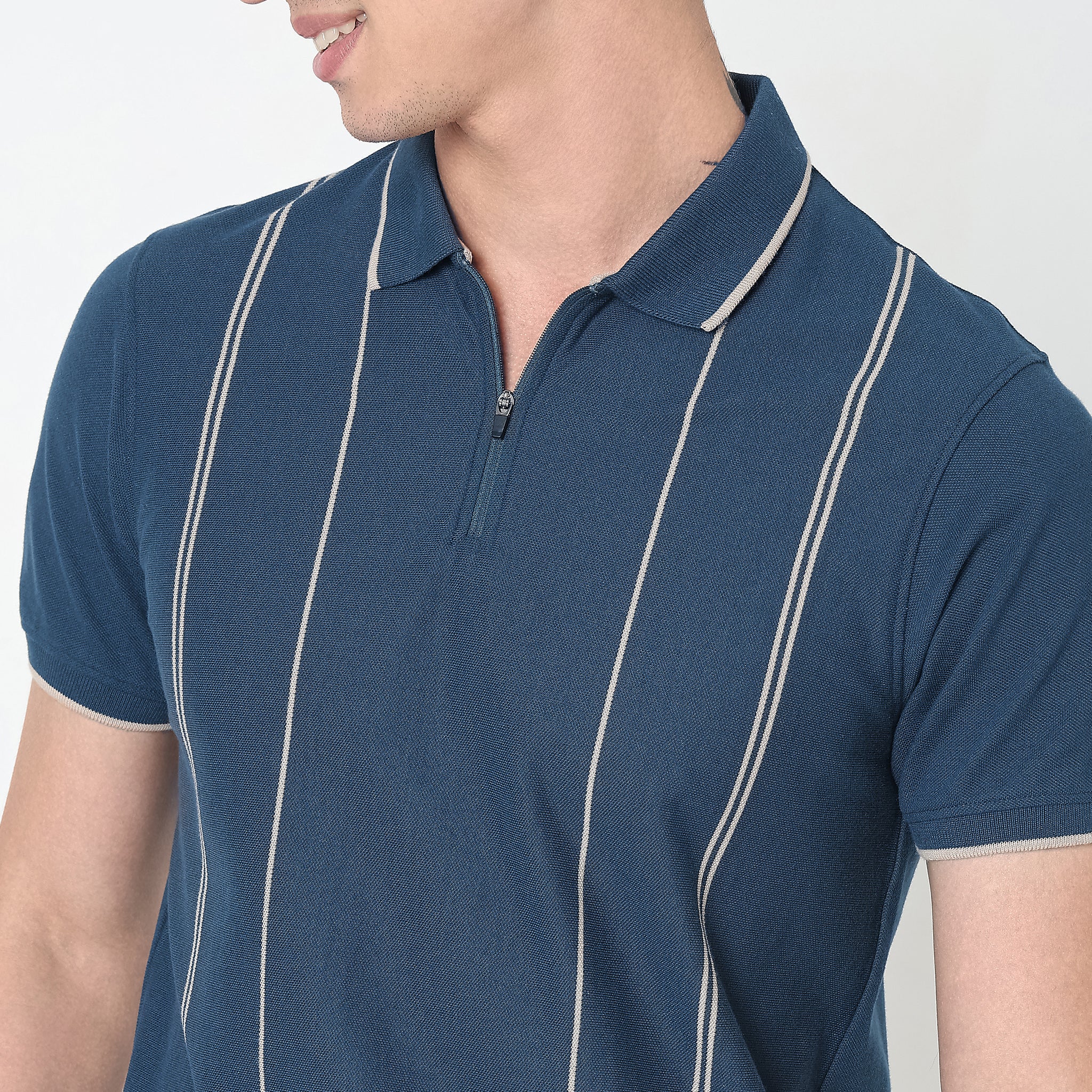 Regular Fit Striped Polo T-Shirt 
