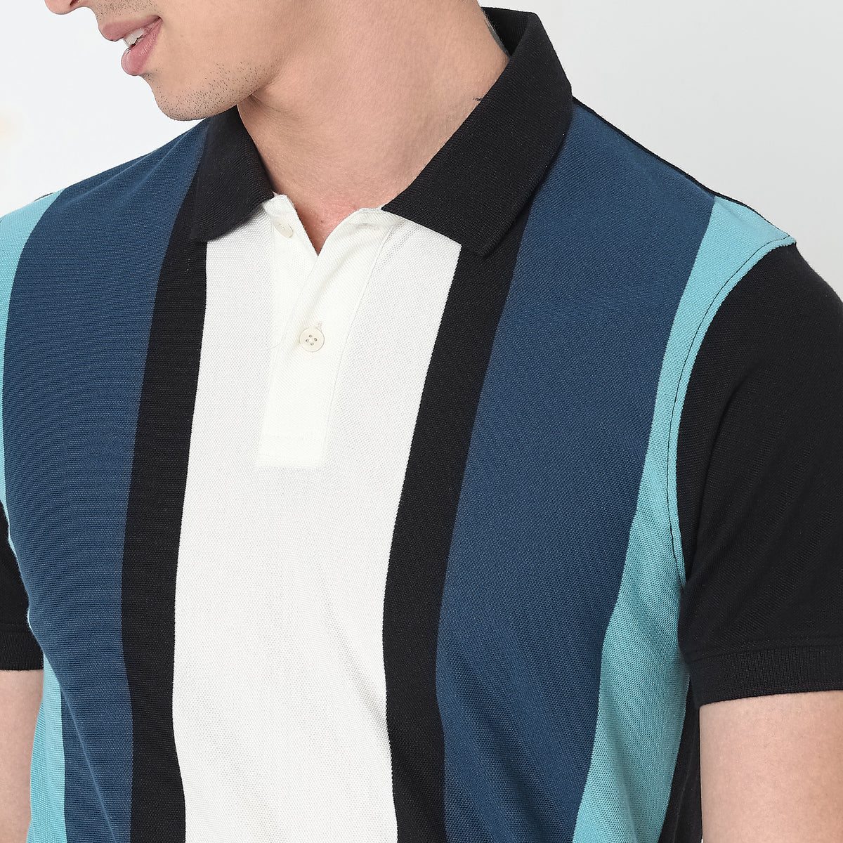 Regular Fit Striped Polo T-Shirt 