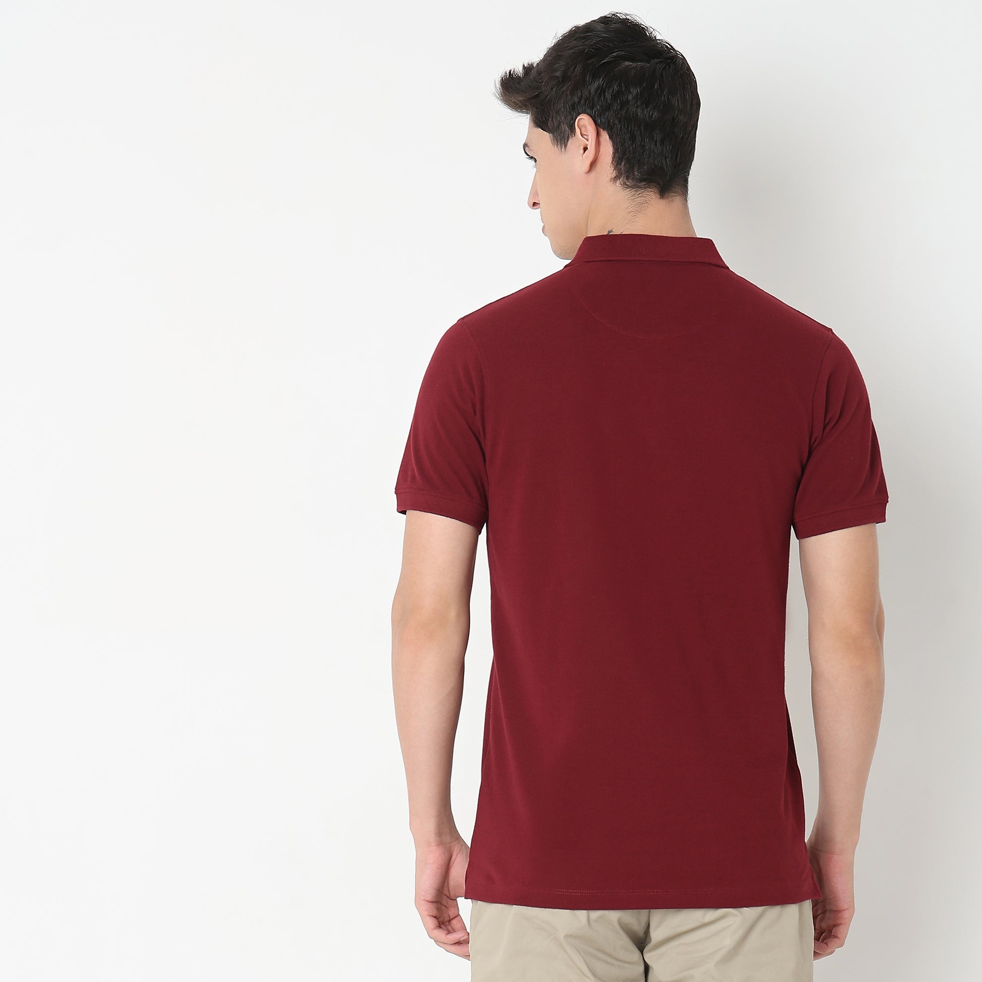 Regular Fit Striped Polo T-Shirt