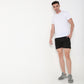Regular Fit Solid Mid Rise Shorts