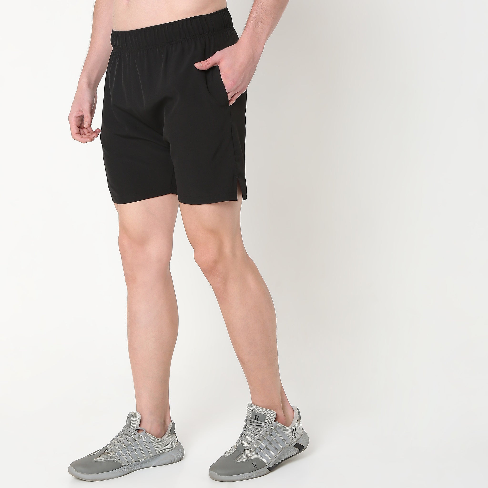 Buy Regular Fit Solid Mid Rise Short - Style Union