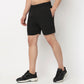 Regular Fit Solid Mid Rise Shorts