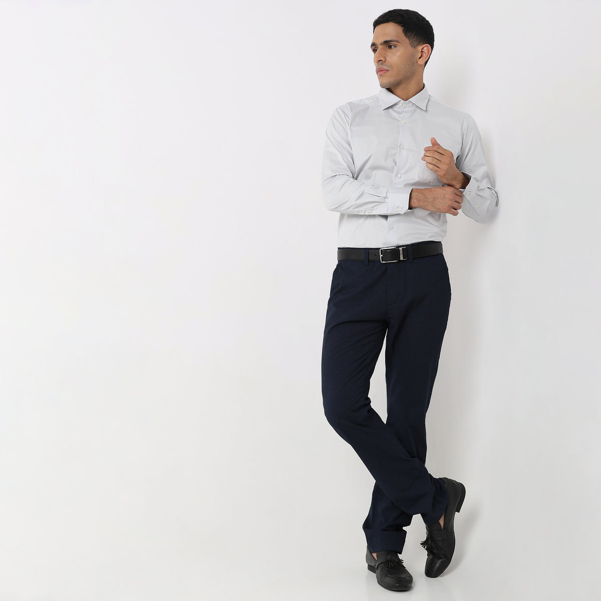 Slim Fit Solid Shirt