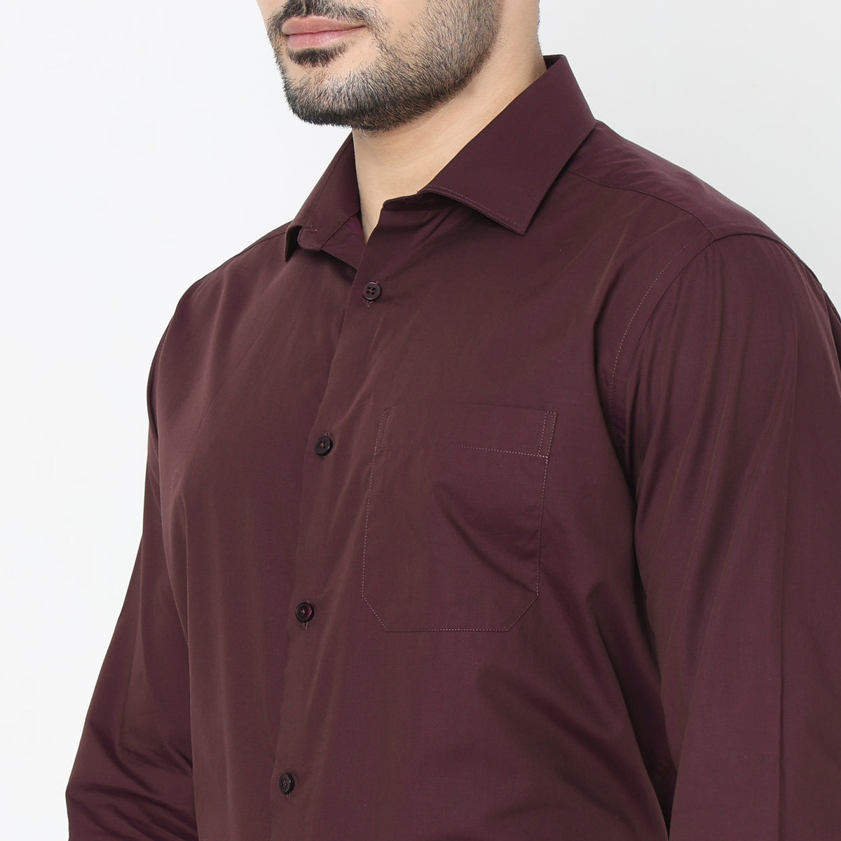 Slim Fit Solid Shirt