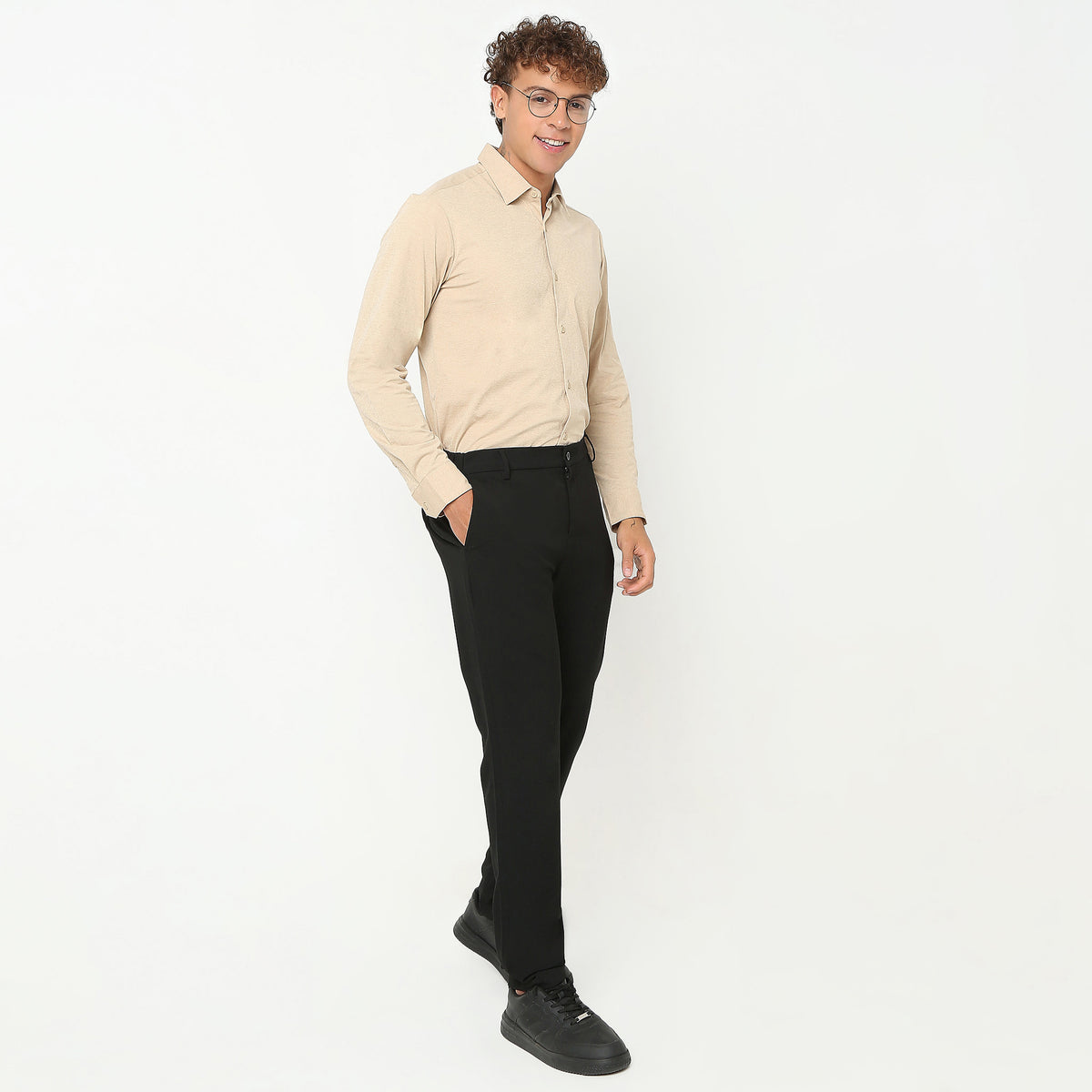 Slim Fit Solid Shirt