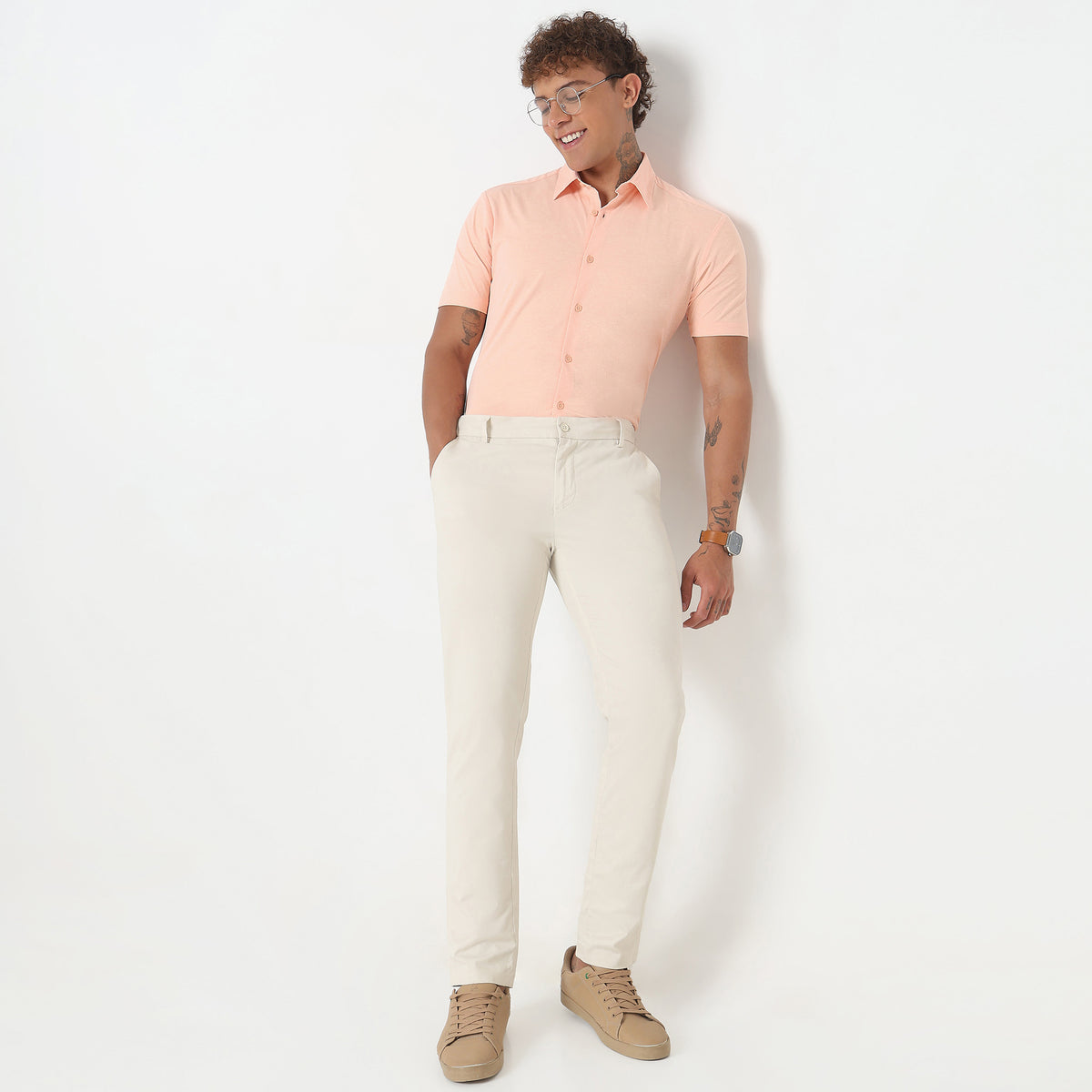 Slim Fit Solid Shirt