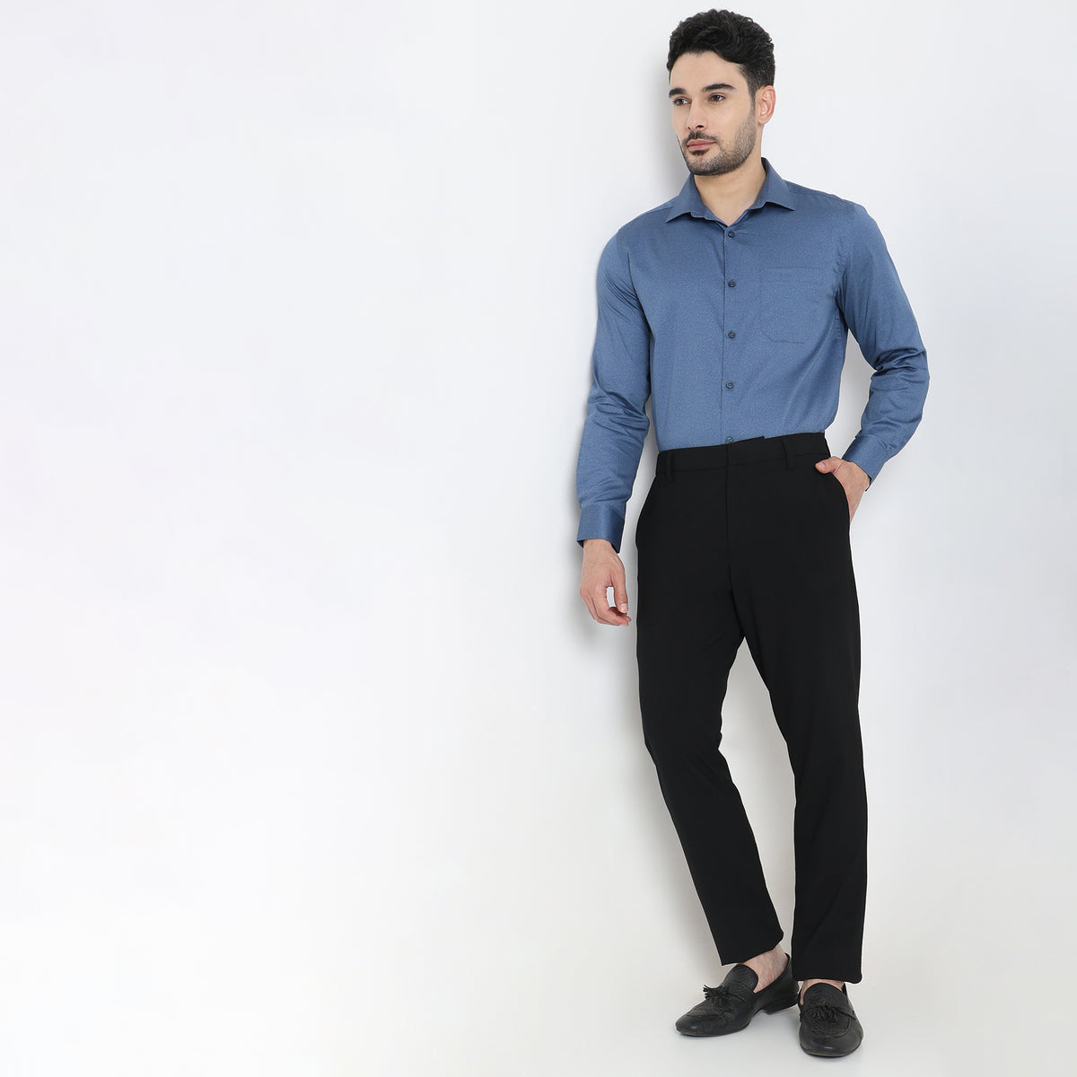 Regular Fit Solid Shirt