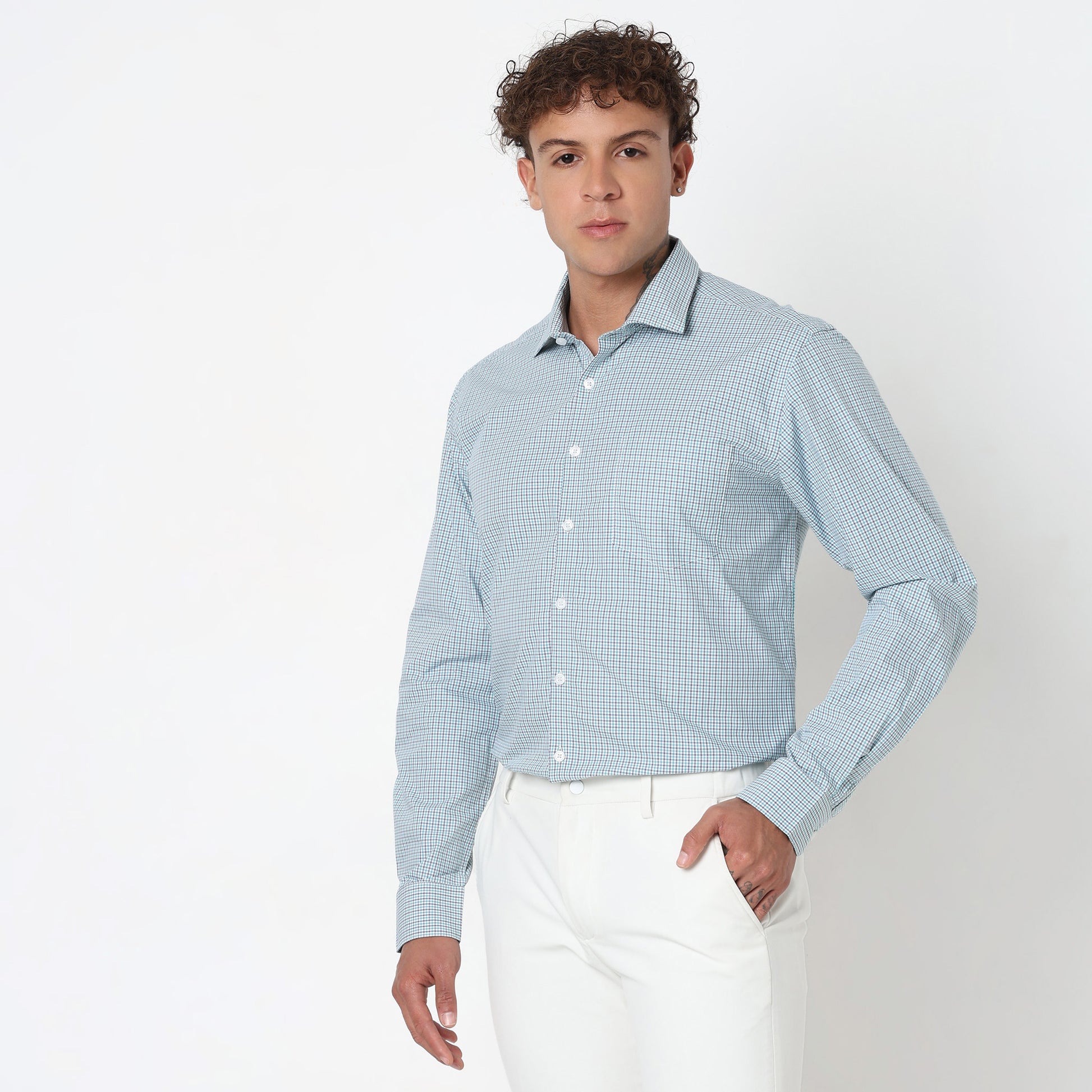 Regular Fit Checkered Shirt