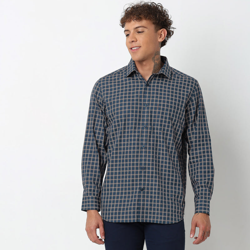 Regular Fit Checkered Shirt