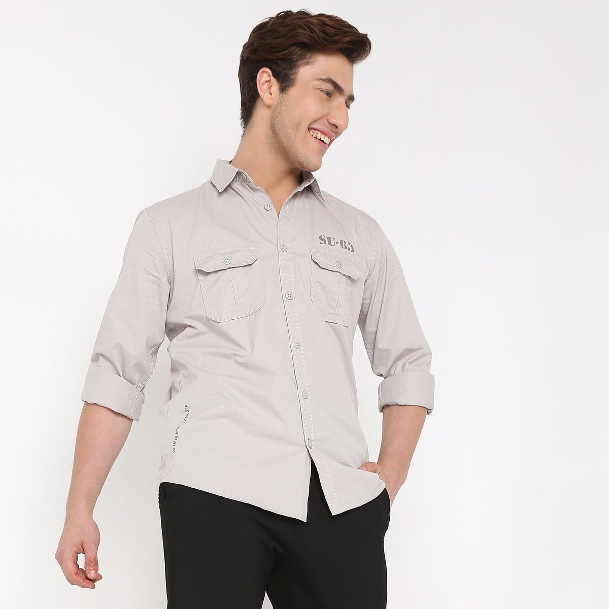 Regular Fit Solid Shirt