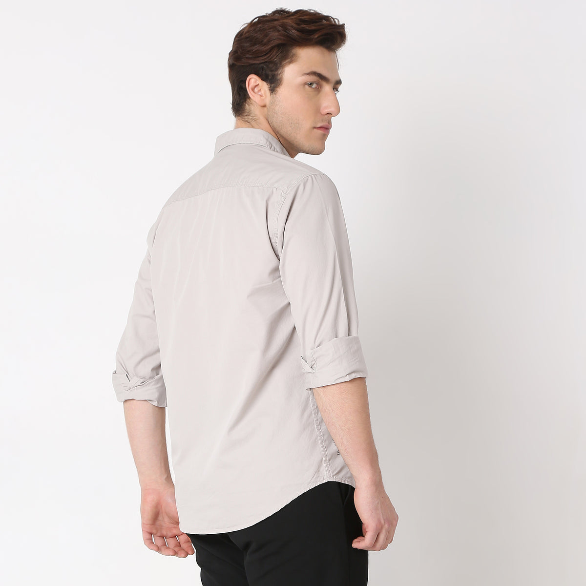 Regular Fit Solid Shirt