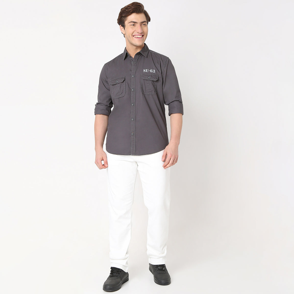 Regular Fit Solid Shirt