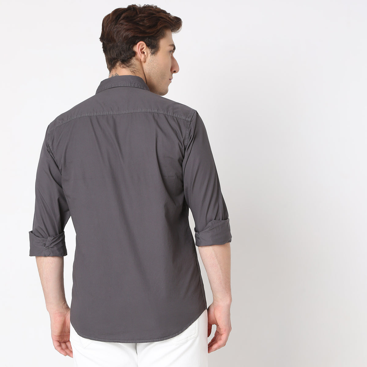 Regular Fit Solid Shirt