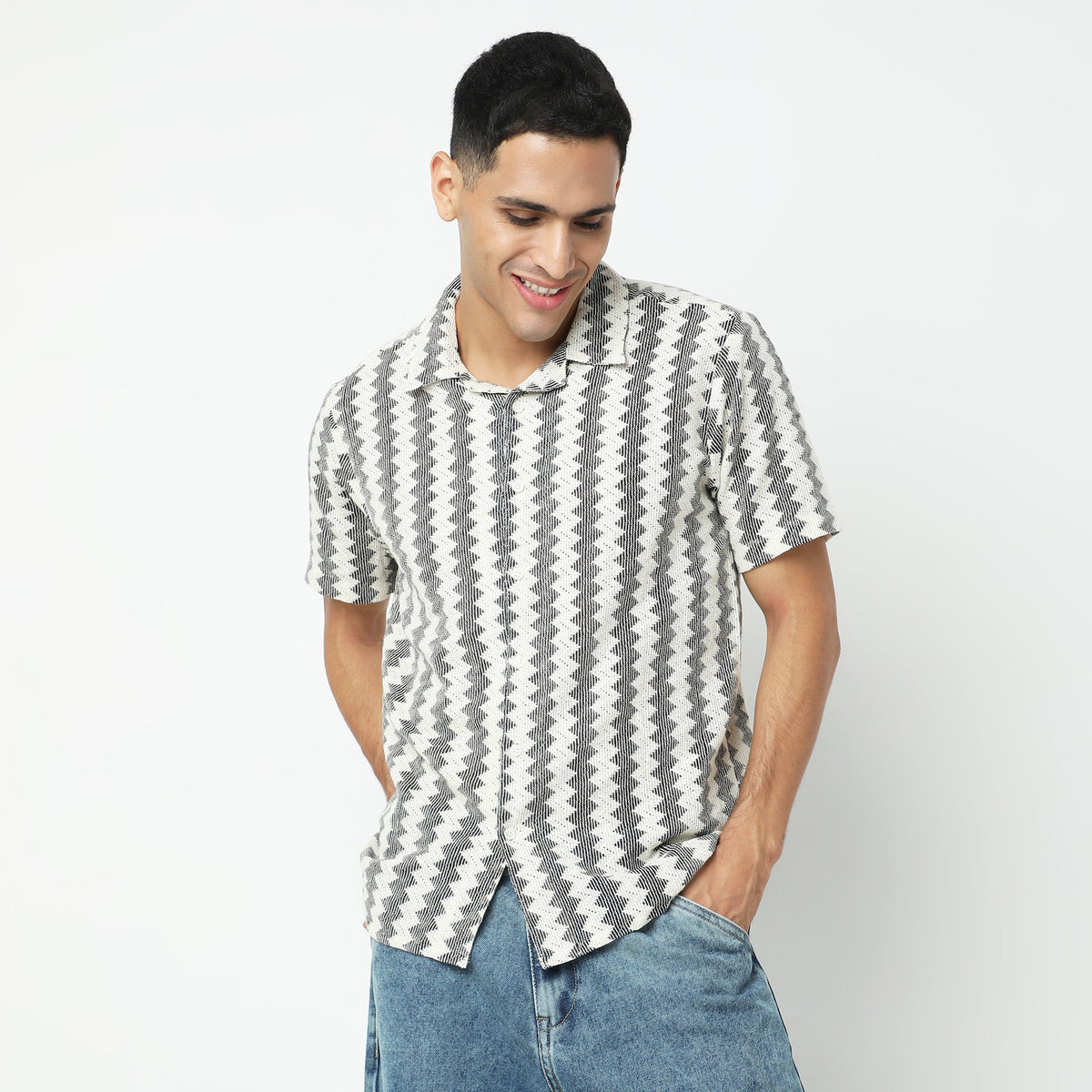 Regular Fit Structured Shirt