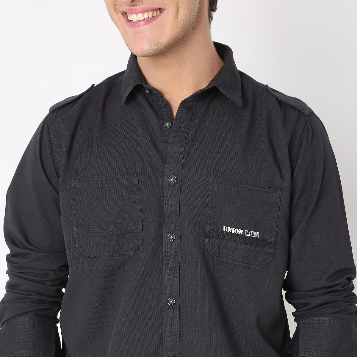 Regular Fit Solid Shirt