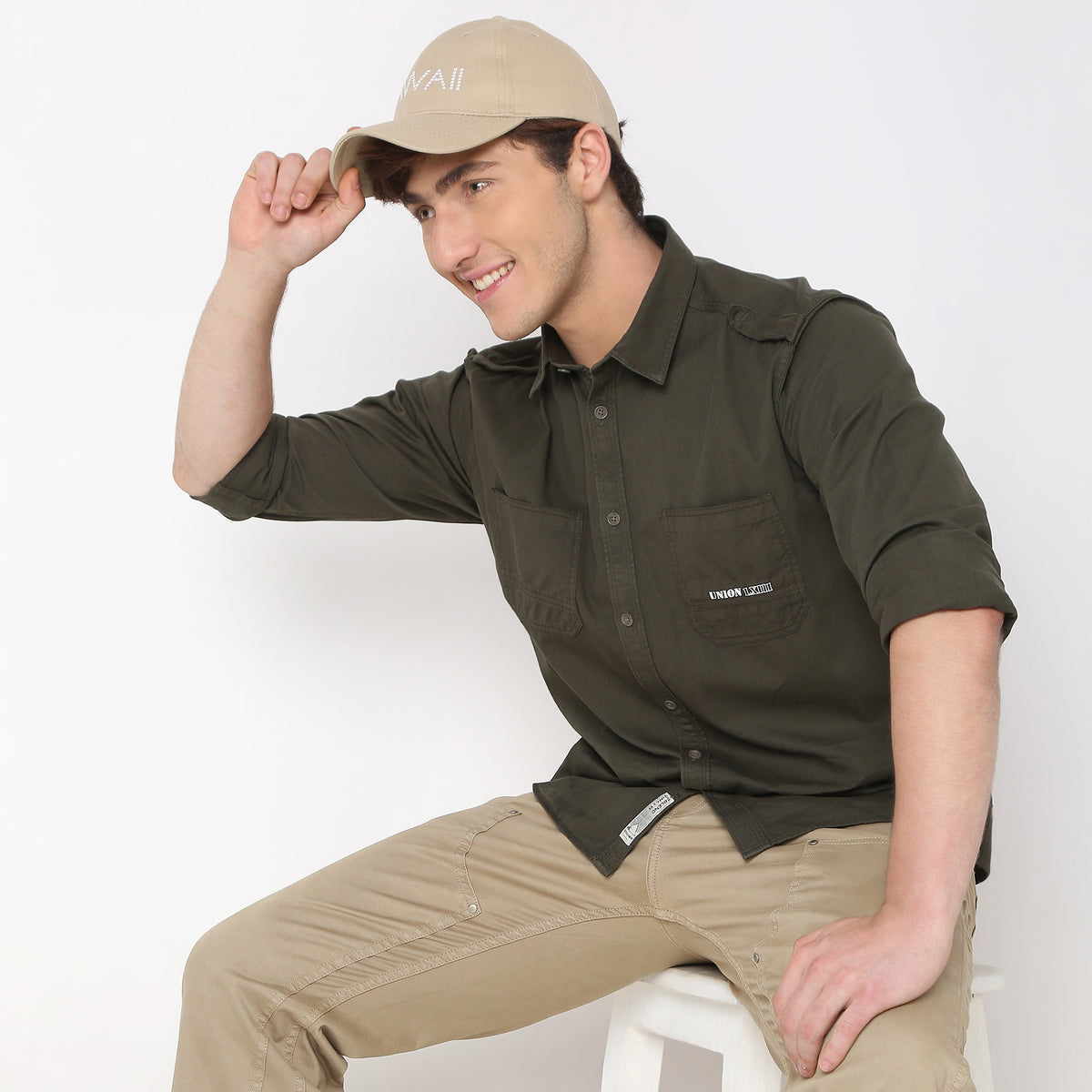 Regular Fit Solid Shirt