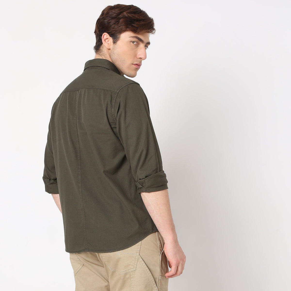 Regular Fit Solid Shirt