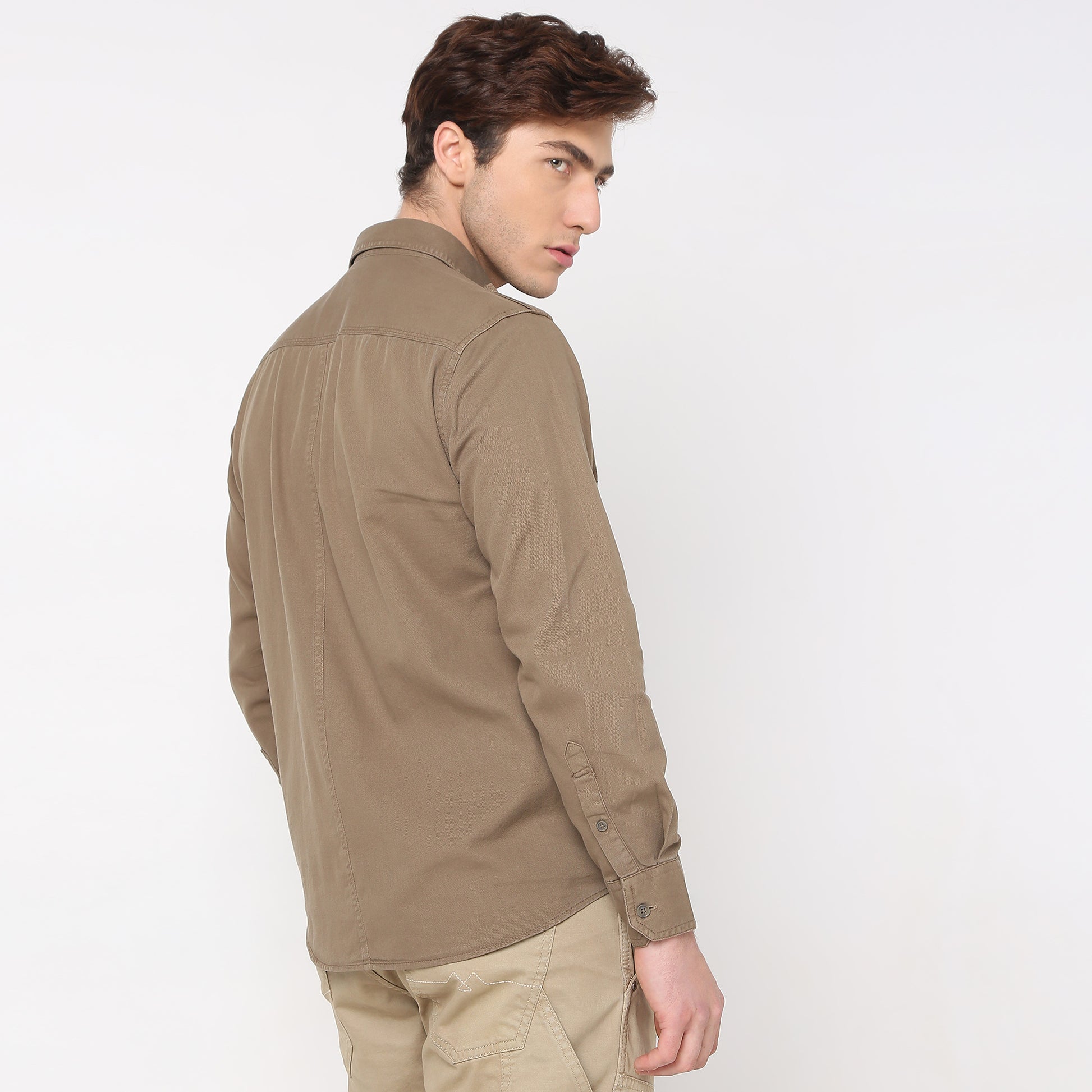 Regular Fit Solid Shirt