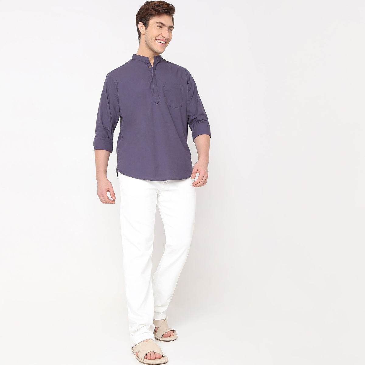 Regular Fit Solid Shirt