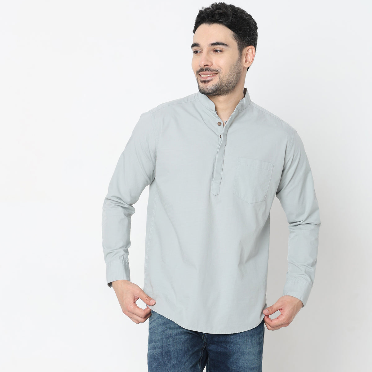 Regular Fit Solid Shirt