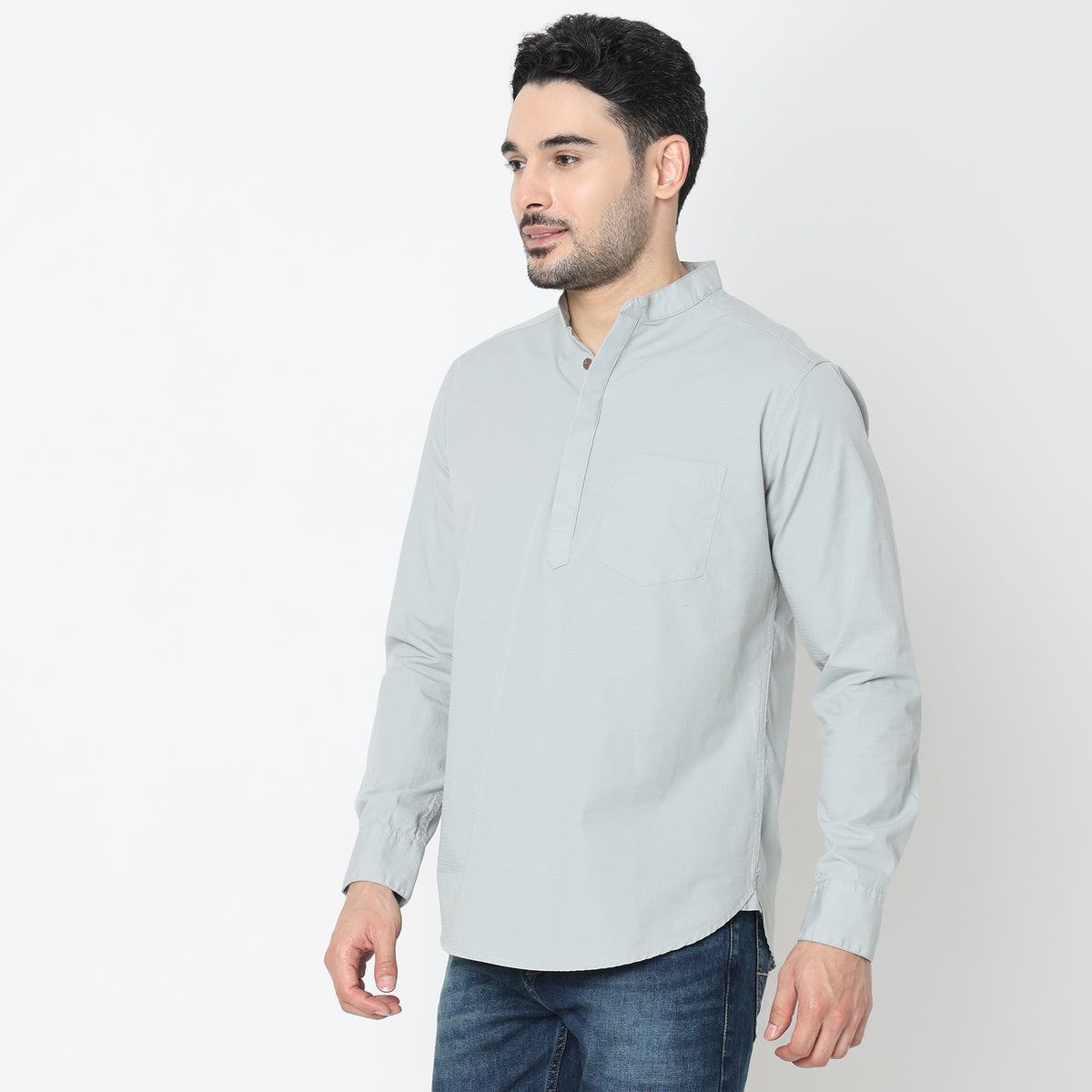 Regular Fit Solid Shirt