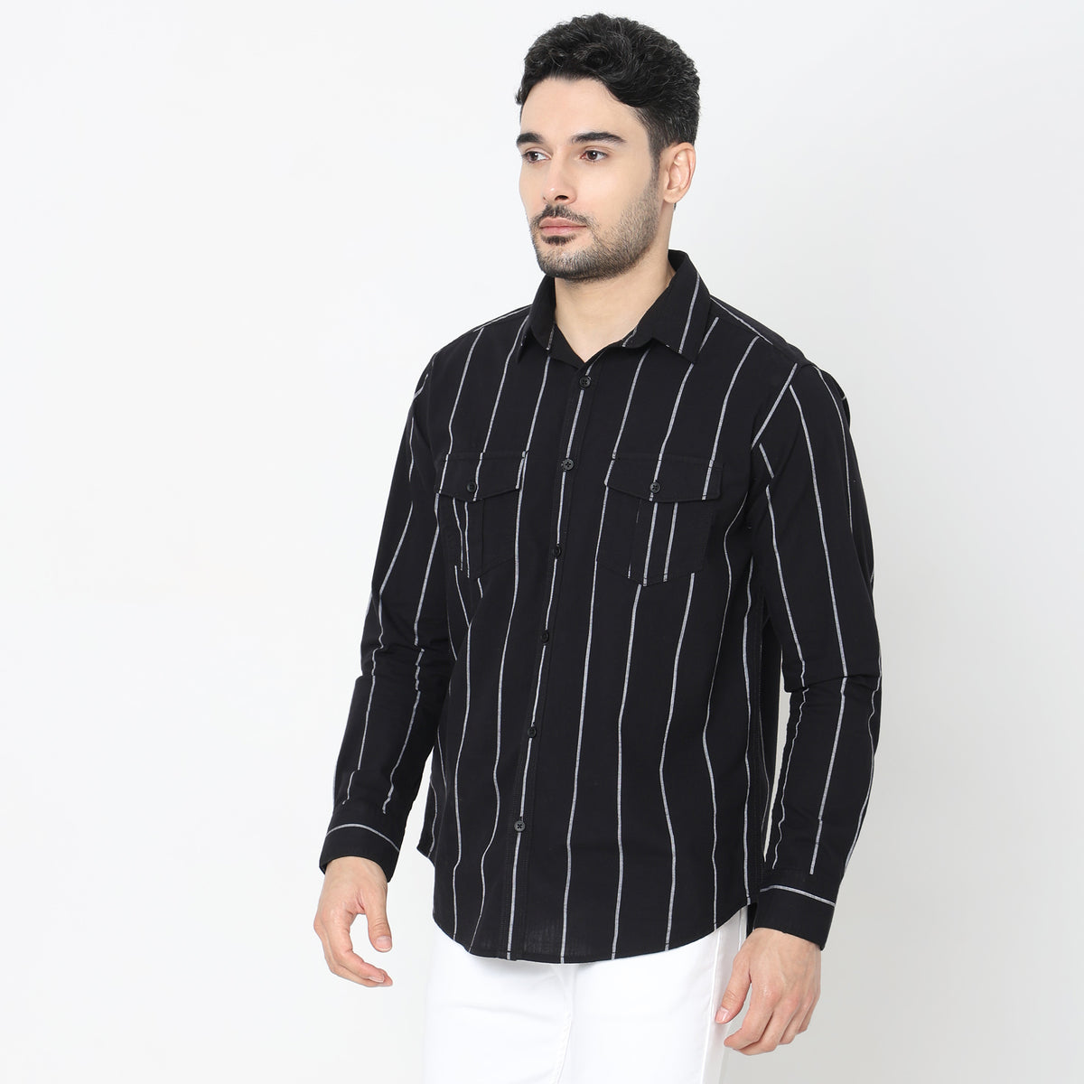 Regular Fit Solid Shirt