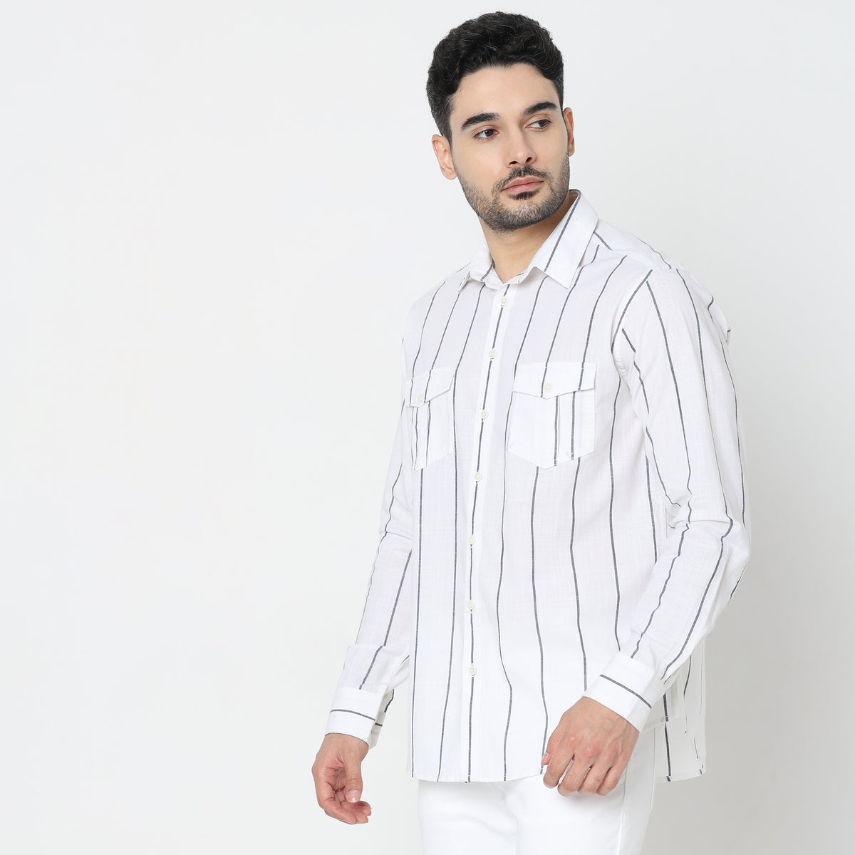 Regular Fit Solid Shirt