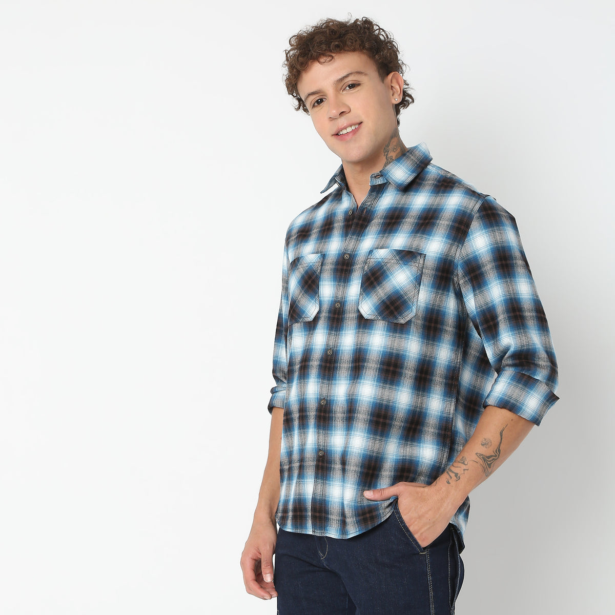 Regular Fit Checkered Shirt