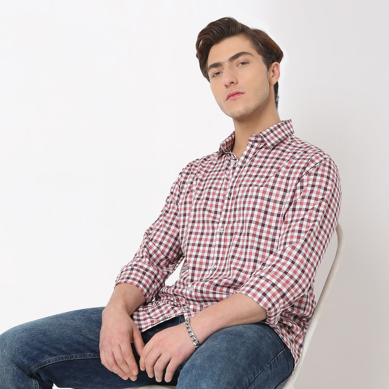 Regular Fit Checkered Shirt