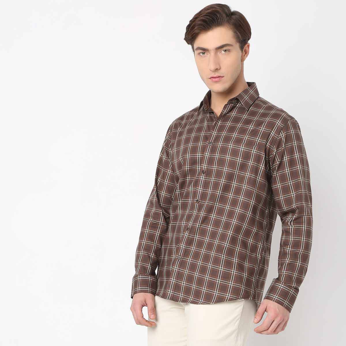 Regular Fit Checkered Shirt