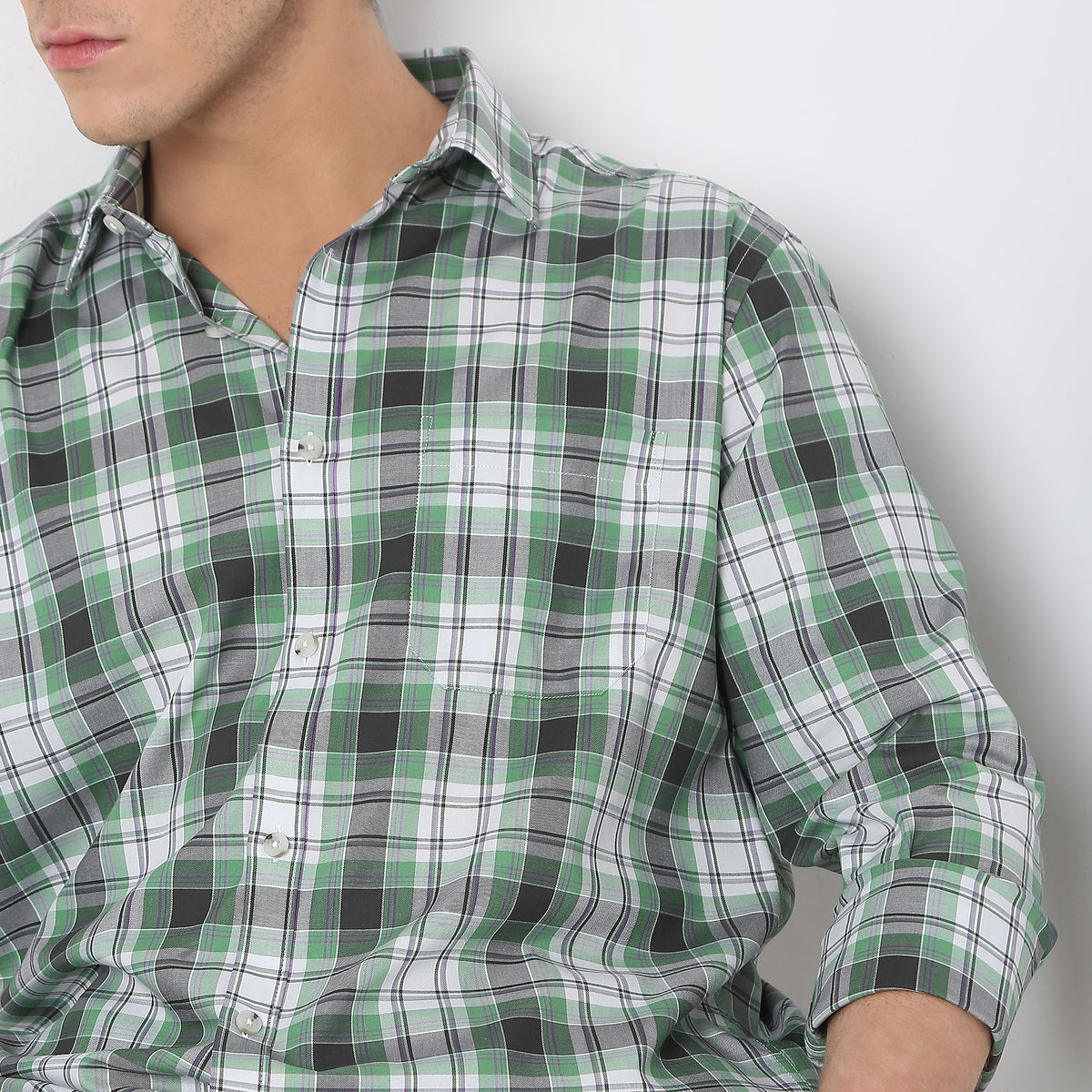 Regular Fit Checkered Shirt