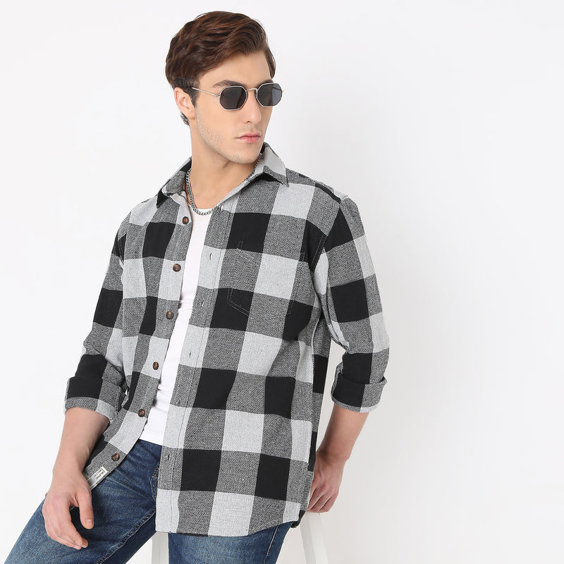 Regular Fit Checkered Shirt