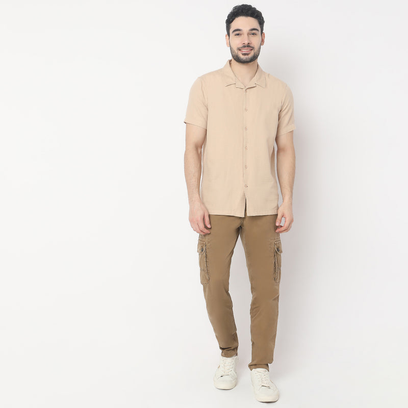 Regular Fit Solid Shirt