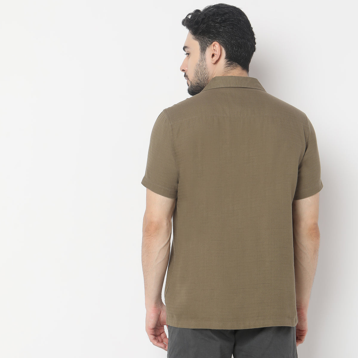 Regular Fit Solid Shirt