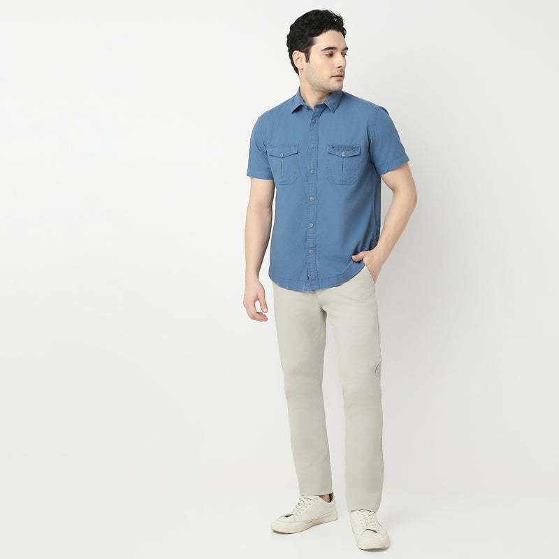 Regular Fit Solid Shirt