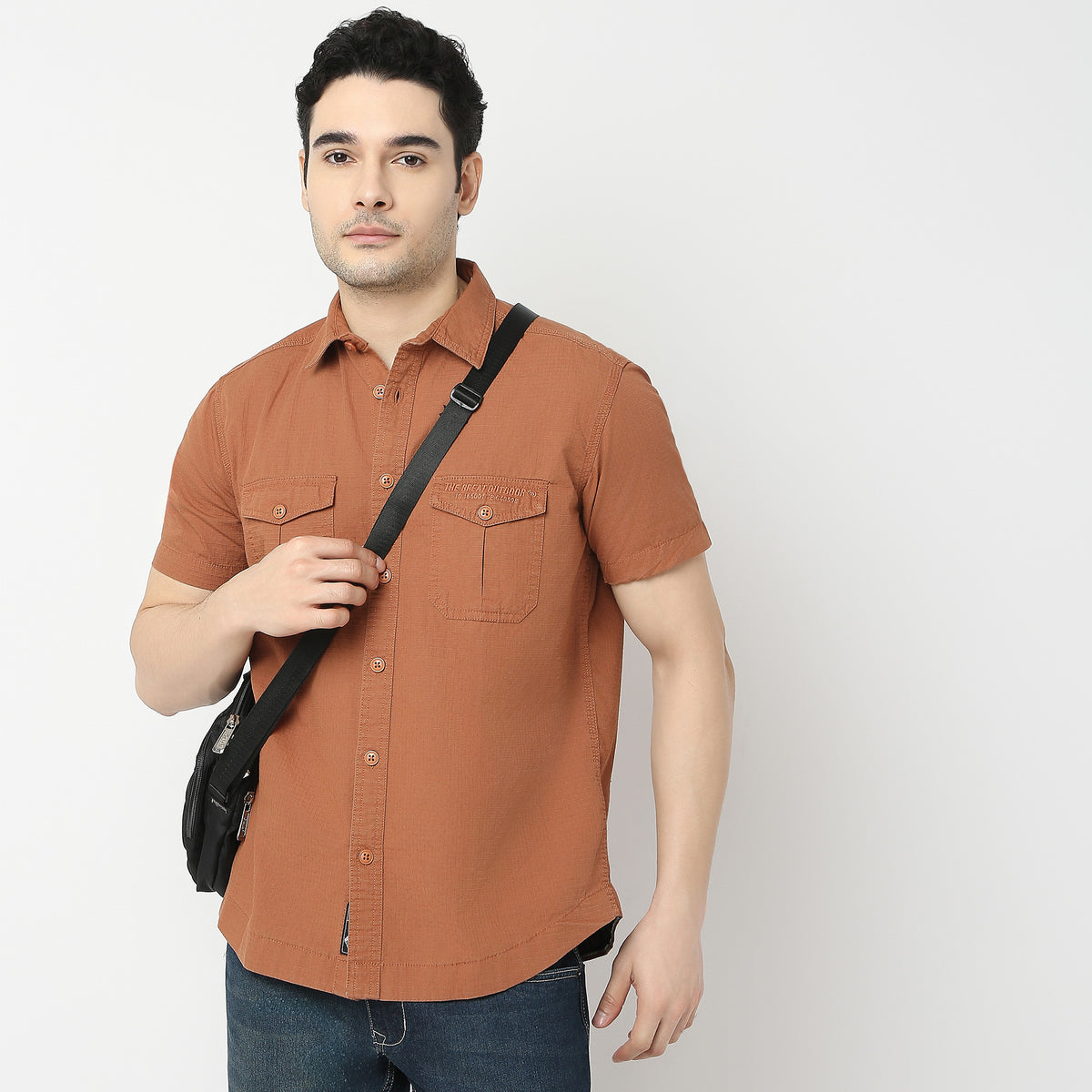 Regular Fit Solid Shirt