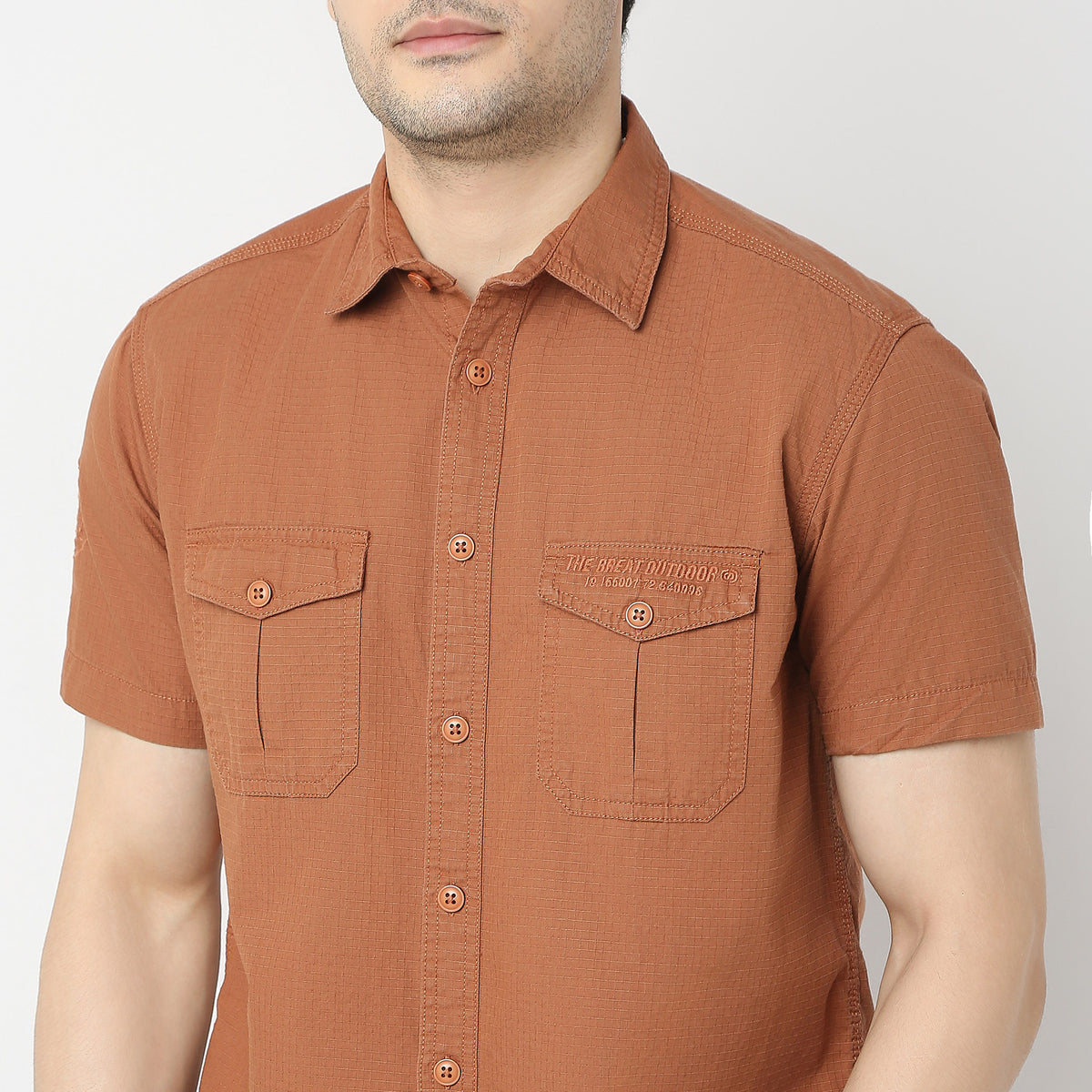 Regular Fit Solid Shirt