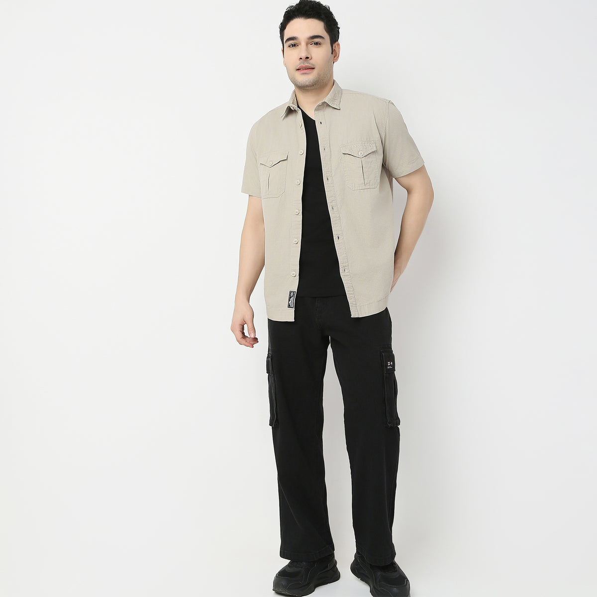 Regular Fit Solid Shirt