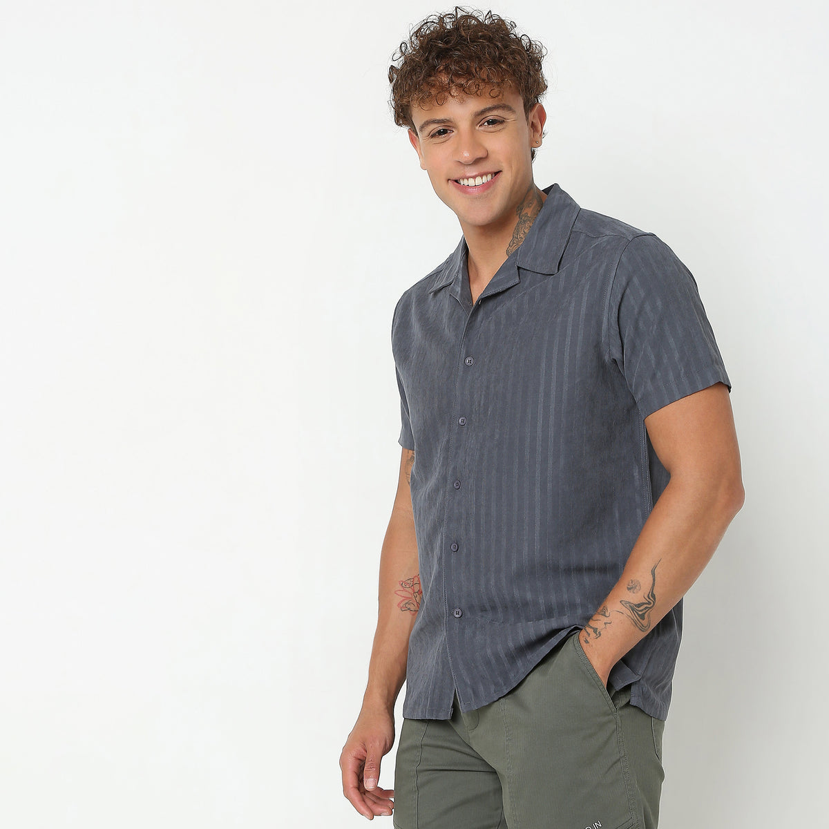 Slim Fit Striped Shirt