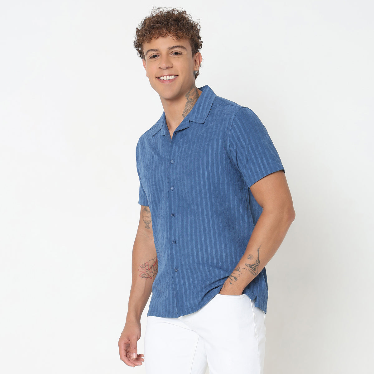 Slim Fit Striped Shirt