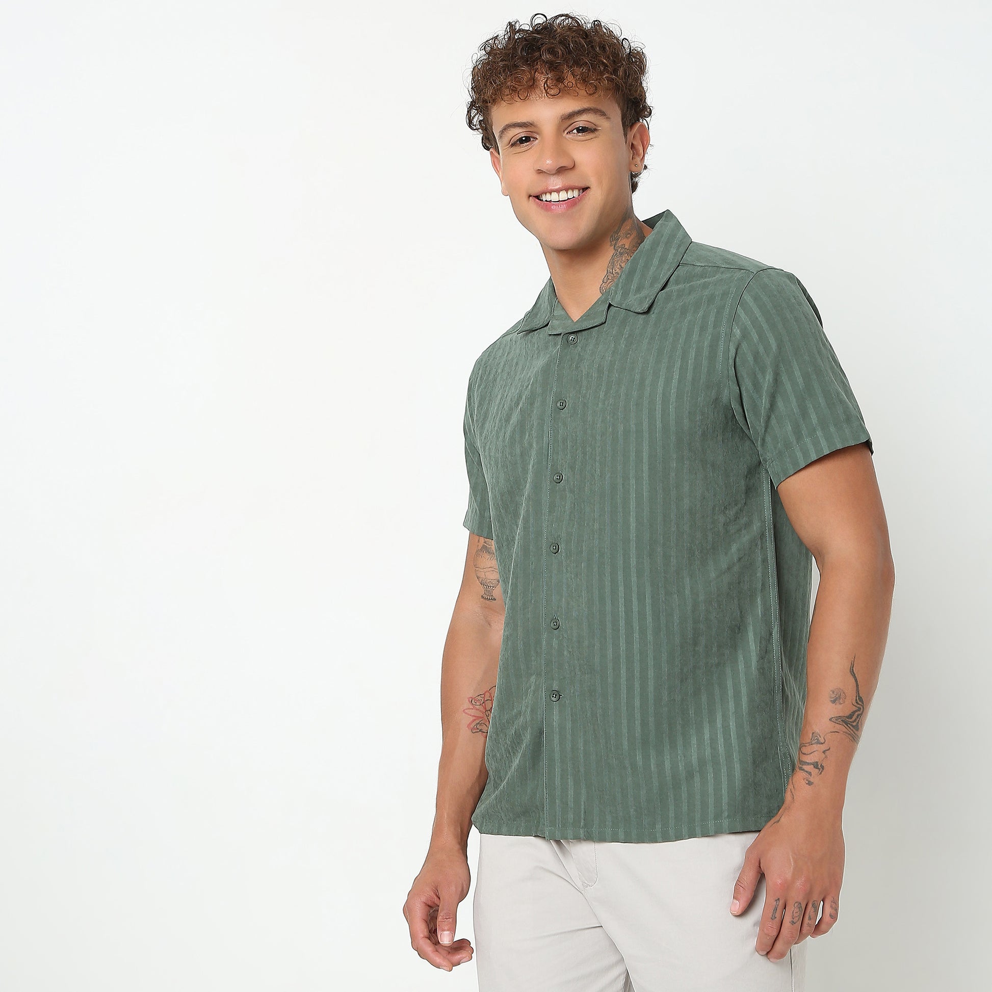 Slim Fit Striped Shirt