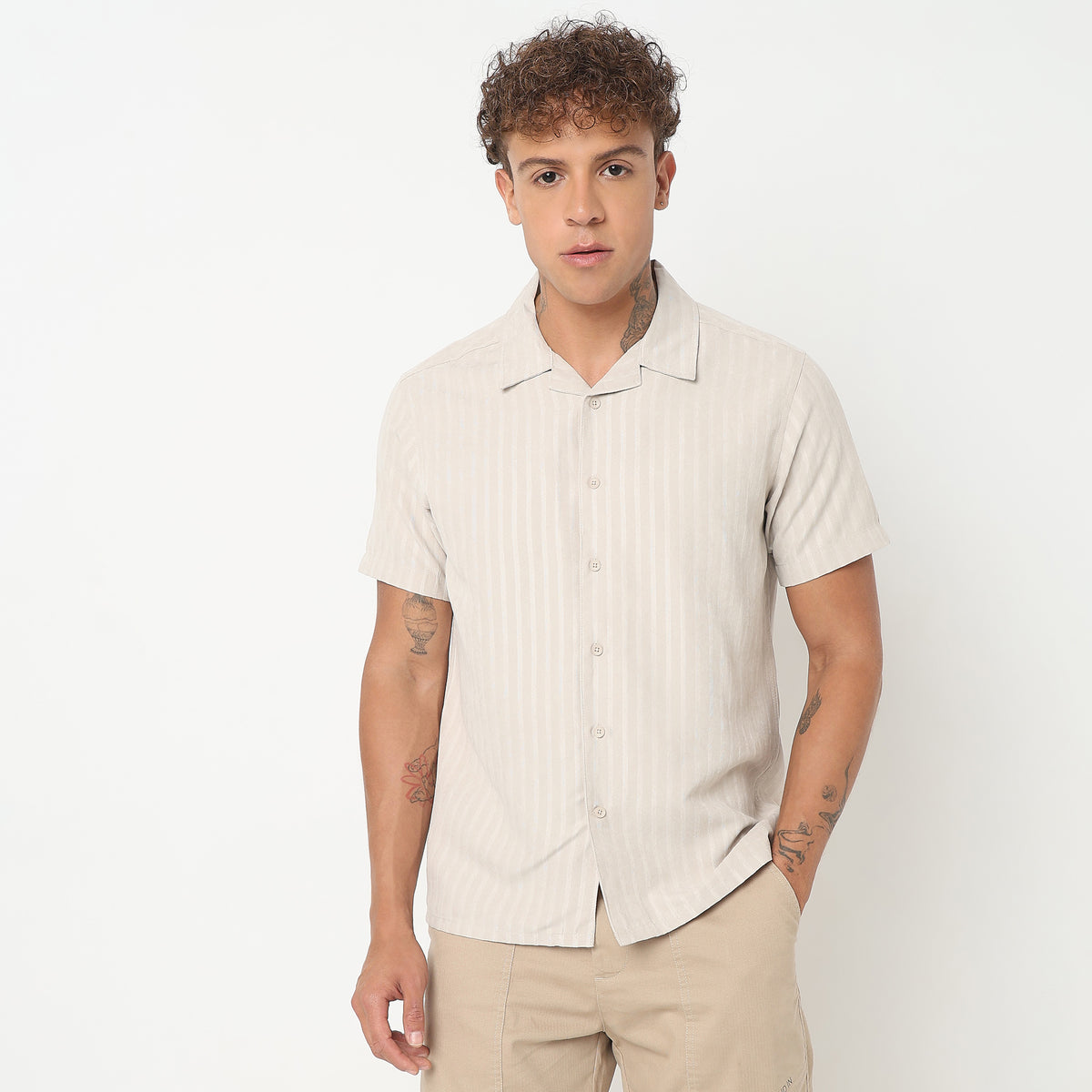 Slim Fit Striped Shirt