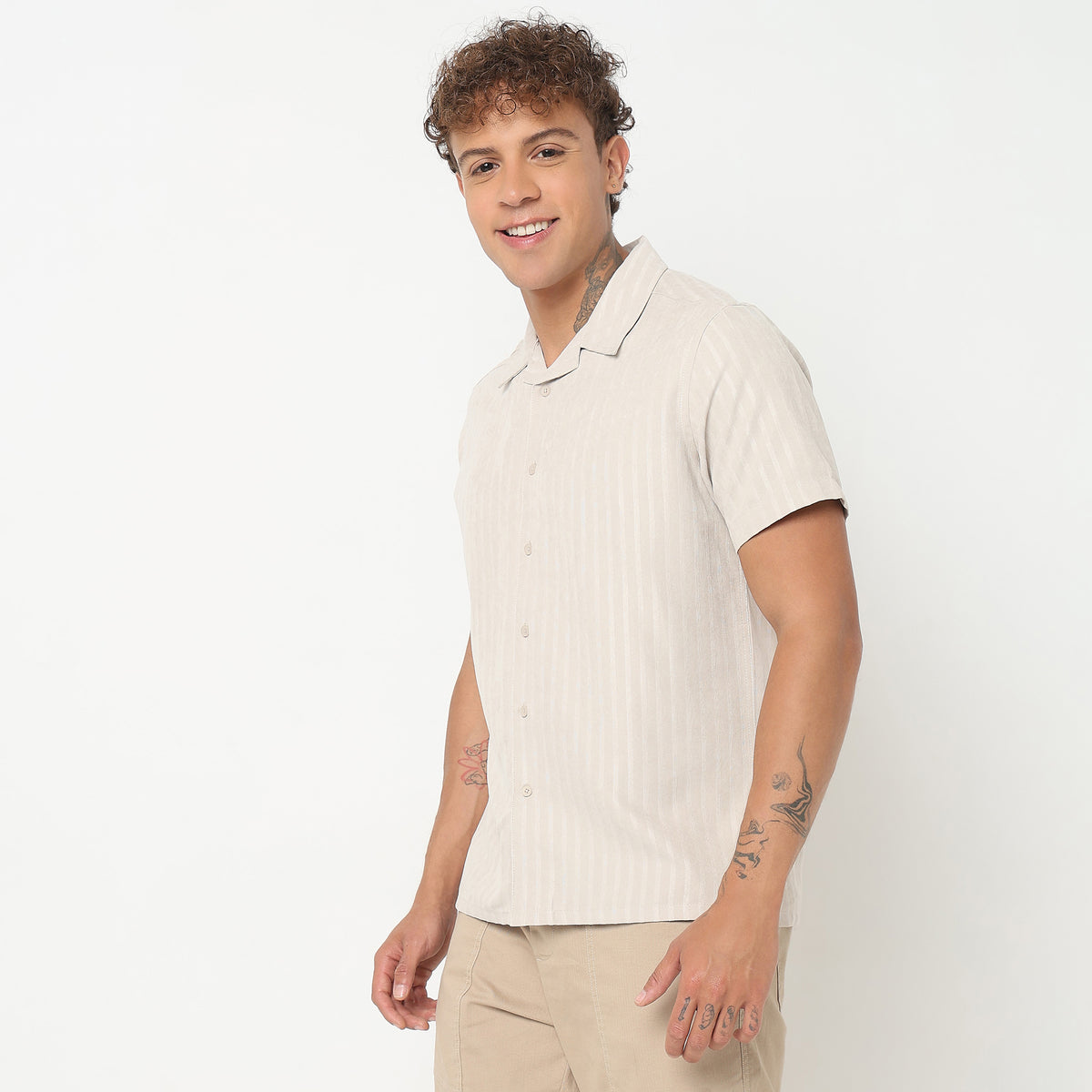 Slim Fit Striped Shirt