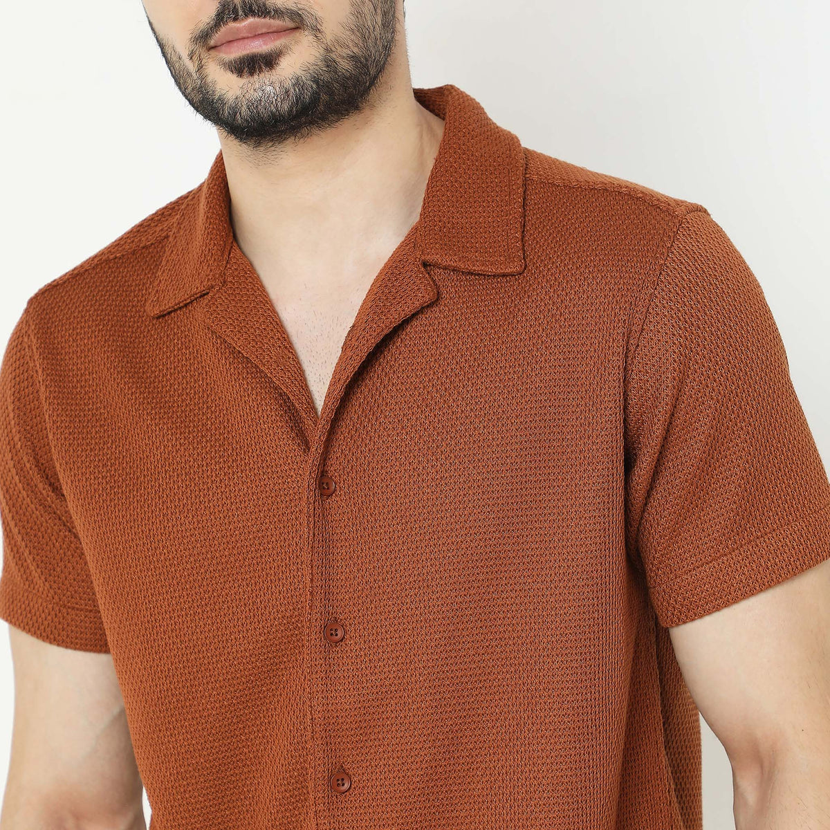 Slim Fit Solid Shirt