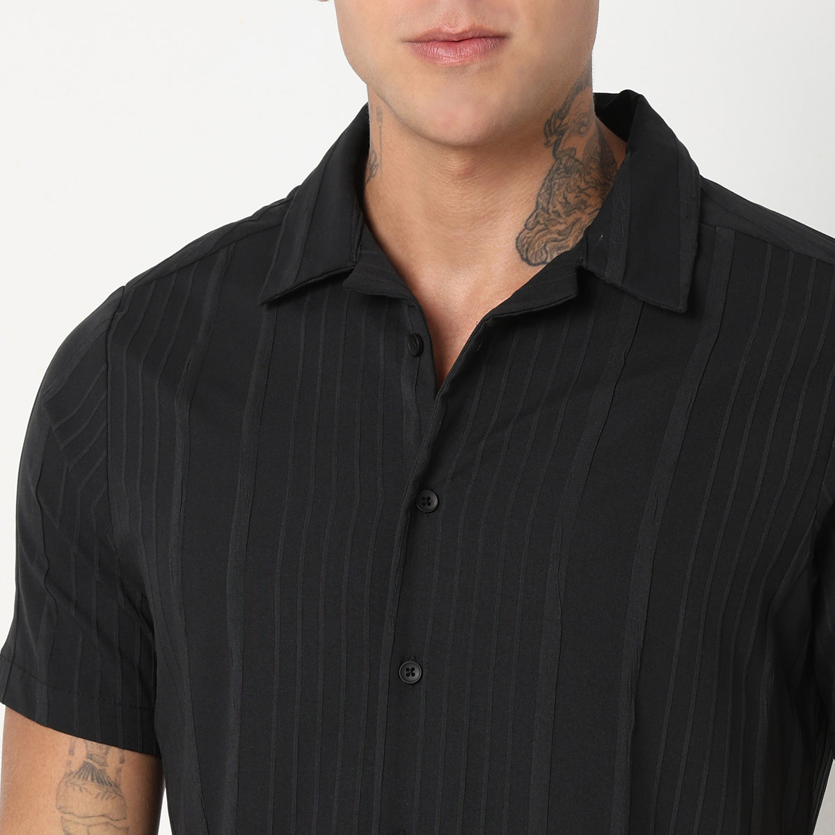 Slim Fit Structured Shirt