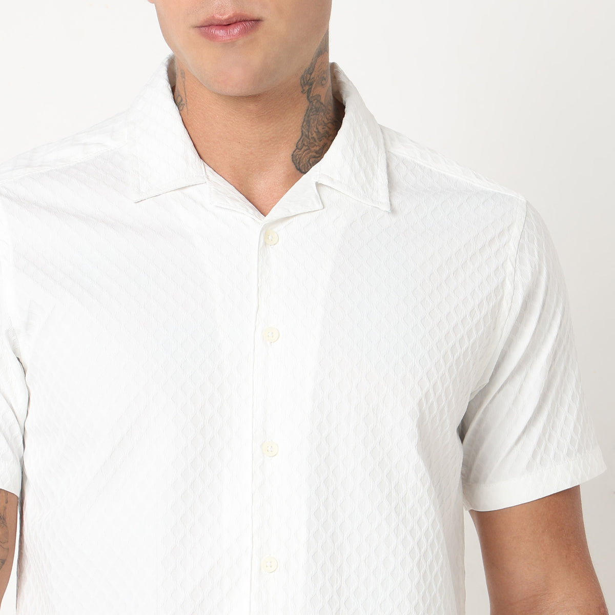 Slim Fit Structured Shirt