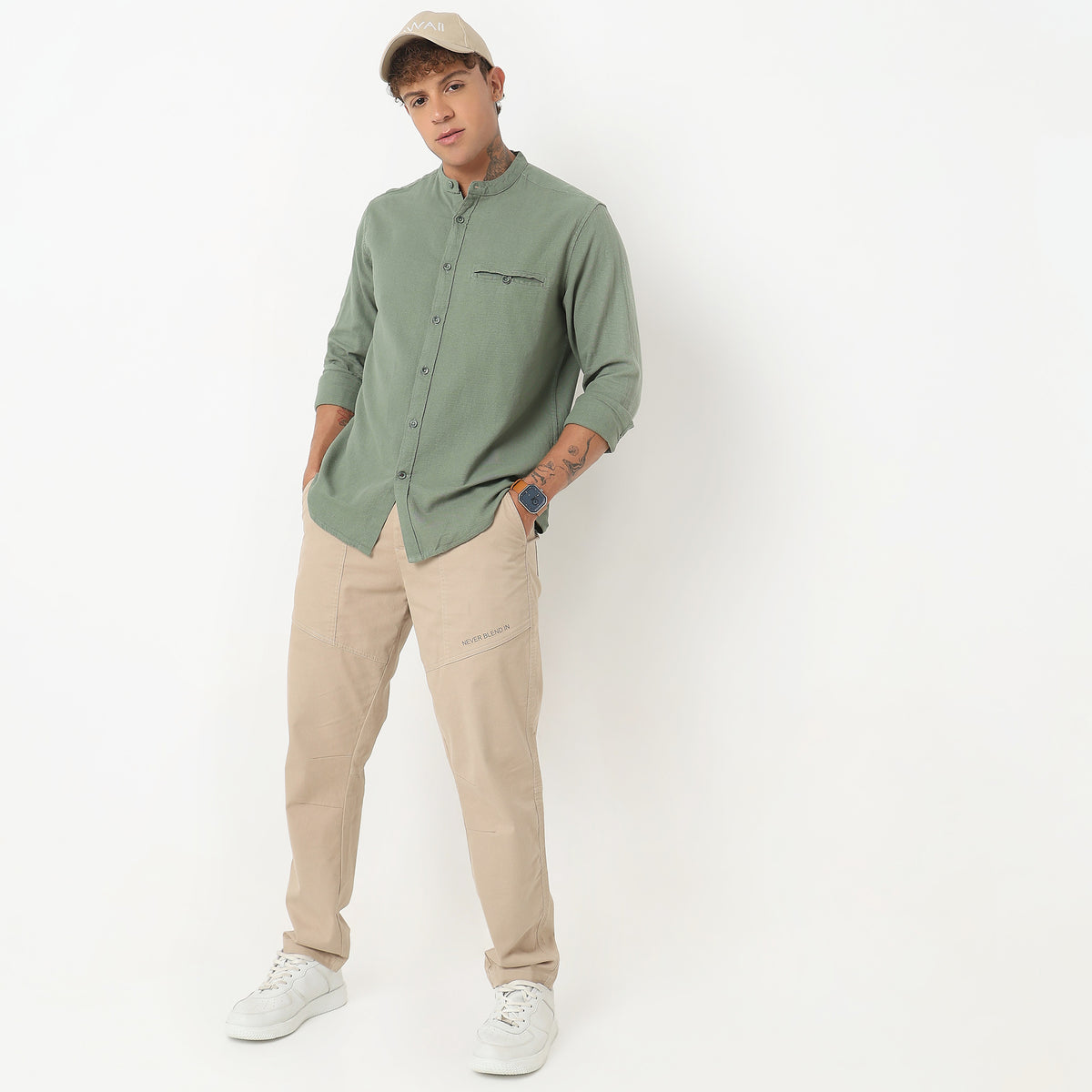 Regular Fit Solid Shirt