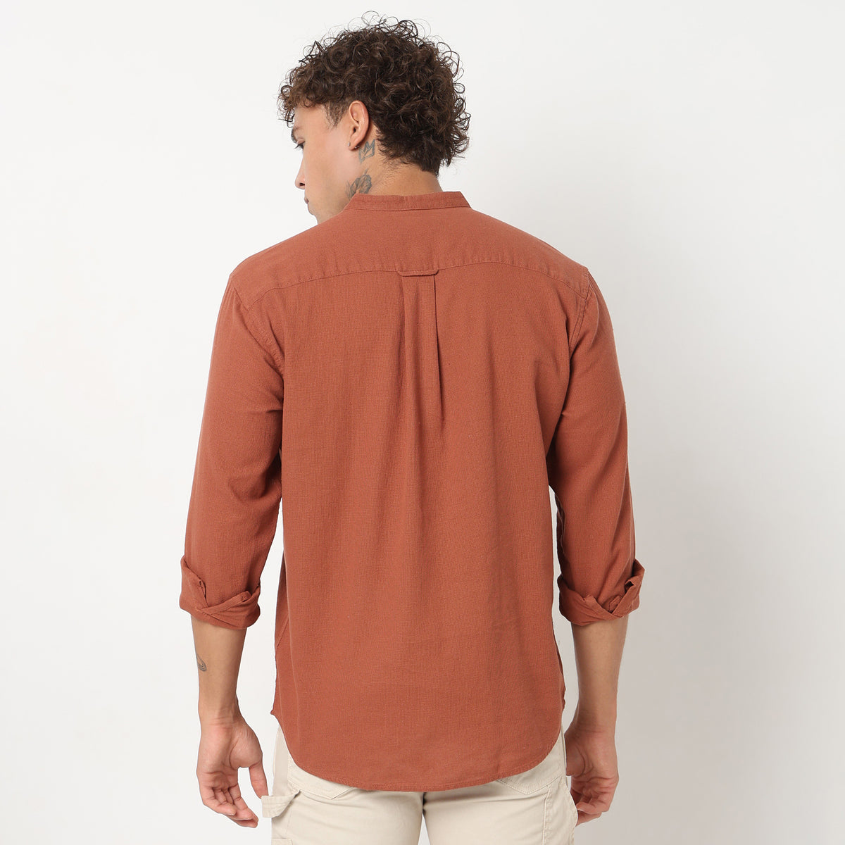 Regular Fit Solid Shirt